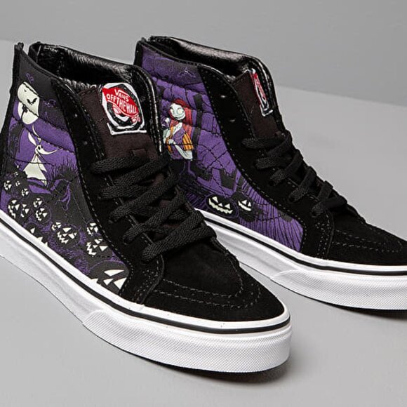 VANS x The Nightmare Before Christmas Sk8-Hi Shoes Boys Size 3.5 - Picture 2 of 3